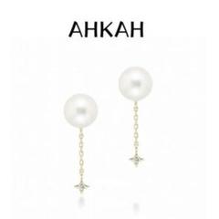 AHKAH アーカー ピアス ルナブリンク 18K ダイヤ パール 国内発 org.jpg