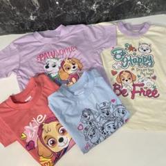 ① パウパトロール 女の子 半袖 4枚 95 まとめてお得 スカイ
