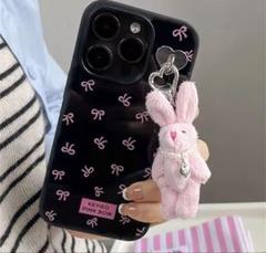 iPhone13/14ケース うさぎ キーホルダー 韓国ケース 韓国雑貨