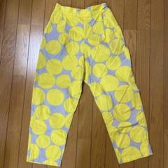 グランママドーターレディース花柄カジュアルパンツ1 S グリーン