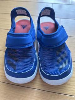 美品　adidas 青 サンダル メッシュのサムネイル