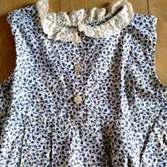 アニエスベー　アンファン　ワンピース　花柄　白　モノトーン　12ans ワンピース｜agnès b. ENFANT/LAYETTE（アンファン/レイエット
