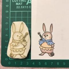 消しゴムはんこ　［ウサギ　勇者］のサムネイル