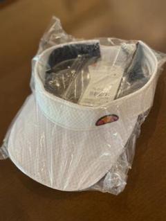 新品 エレッセ サンバイザー Mサイズ 白