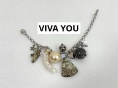 VIVA YOU ビバユー　ピンク珊瑚　シェル貝　パール　ハート　ブレスレット