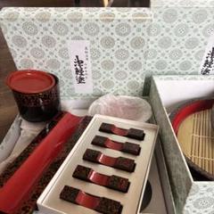値下げ！津軽塗　蕎麦皿セット　（箸置き、おしぼり置き） 津軽塗 蕎麦皿セット （箸置き、おしぼり置き）