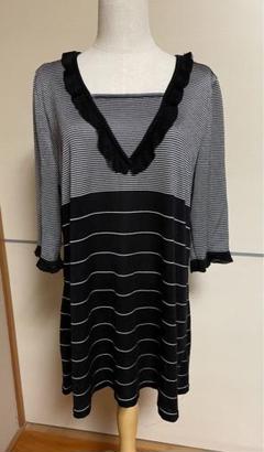 新品タグ付きレリアン　ROCHAS サラッと涼しい半袖チュニックカットソー 新品タグ付きレリアン ROCHAS サラッと涼しい半袖チュニック