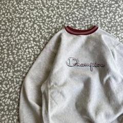 【90年代アメリカ製、刺繍タグ】championリバースウィーブ古着スウェット