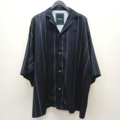 ［美品］unrelaxing 半袖シャツ ストライプ ビッグシルエット