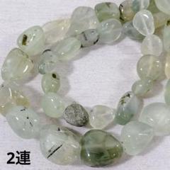 ht388/SALE！天然石◇プレナイト2連
