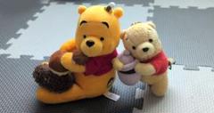 ディズニー　くまのプーさん　 栗　はちみつ大好き　ぬいぐるみ 2体セット