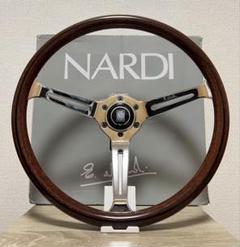 【大幅値下げ】ナルディ ウッドステアリング 14インチ ホーンリング付き 年末大特価】ナルディ（NARDI）クラシック ウッドステアリング