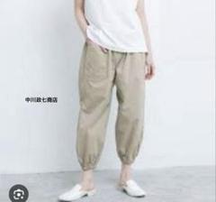 【専用】中川政七商店 もんぺパンツ ベージュ／ストライプフリーサイズ もんぺパンツ｜工芸・暮らし・贈りもの｜中川政七商店オンライン