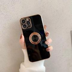 iphone14pro ブラックTPUリングケース