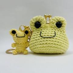 ✽ハンドメイド✽ 手編み がま口 あみぐるみ おサルさん フクロウさんポーチ♥ ハンドメイド 手編み がま口 あみぐるみ おサルさん フクロウ