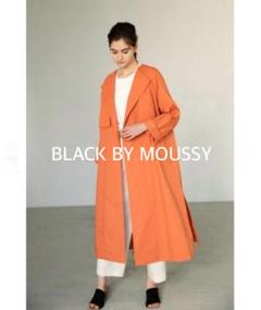 BLACK BY MOUSSY◇ノーカラードレープトレンチコート