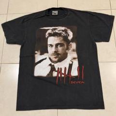 限定セールＬ★ブラッドピット主演★95年映画SEVEN★名作ムービーTシャツ黒のサムネイル