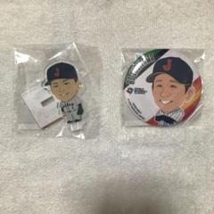 侍ジャパン　WBC  缶バッジ　アクスタ　ガチャ WBC 侍ジャパン 限定ガチャ 缶バッチ アクリルスタンド - メルカリ