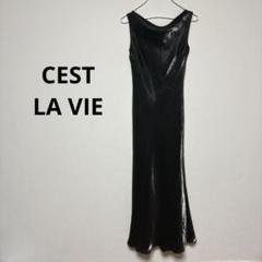 【未使用】CE'STLAVIE ミレーヌ友田　ドレスメーカーの美ラインドレス　L 未使用】CE'STLAVIE ミレーヌ友田 ドレスメーカーの美ライン