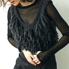 ànuke - Fringe Knit Bustier / フリンジニットビスチェ