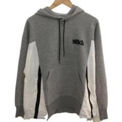 人気が高い NIKE sacai メルカリ - Lサイズ フード付きパーカー グレー トップス