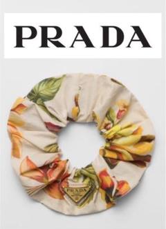 PRADA シルク 花柄シュシュ ギフトボックス付き PRADA シルク 花柄シュシュ ギフトボックス付き