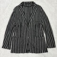 【限定特価】 美品✨タリアトーレ リネン ジャケット ダークグレー×ホワイト ジャケット・アウター