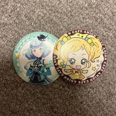 最旬トレンドパンツ アイカツアニオンカフェ限定ピンバッジ メルカリ - 2種セット ピンズ・ピンバッジ・缶バッジ