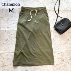【Champion】チャンピオン スエットロングスカート ロゴ刺繍 カジュアル