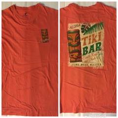 カリビアン　Caribbean L プリントTシャツ　オレンジ