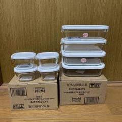 iwaki 耐熱容器 大・中・小セット売り 新品未使用のサムネイル