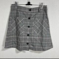 BROWNY 美品 ミニスカート レディース グレーチェック柄 サイズL