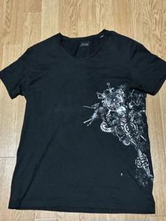 ZARA ブラック グラフィックプリント Tシャツ サイズL