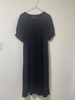 JOURNAL STANDARD 黒 パフスリーブ ロングドレス