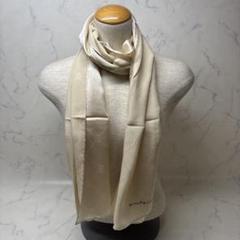 【SALE】 0130 カルティエ スカーフ 汚れ,糸ツレあり.約41㎝×154㎝※値下げ 小物
