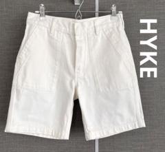 美品❣️】HYKEハイク ホワイトデニム ショートパンツ サイズ1