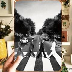 【訳あり特価】アビイ・ロード Abbey Road ビートルズ ブリキ看板