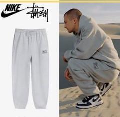 Nike Stussy グレー スウェットシャツ STUSSY NIKE コラボ スウェット グレー - メルカリ