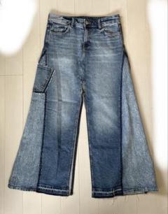 ZARA ADERERROR パッチワークデニムパンツ　34 2025年最新】zara adererror デニムの人気アイテム - メルカリ