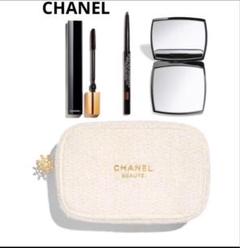 ［限定］CHANEL シャネル　ポーチ　セット　ミラー　マスカラ　アイブロー 限定］CHANEL シャネル ポーチ セット ミラー マスカラ