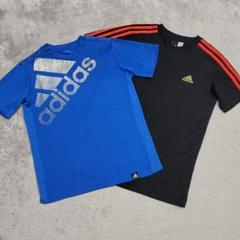adidas　アディダス　プラクティス　Tシャツ　ブルー　ブラック