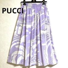 【Emilio Pucci】Bersaglioプリント コットン ロングスカート Emilio Pucci】Bersaglioプリント コットン ロングスカート スカート
