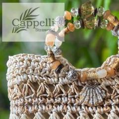 カペリ【cappelli】ビジュー かごバッグ 楽天市場】かごバッグ ハンドバッグ カペリストローワールド