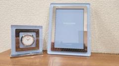 WEDGWOOD フォトフレームと時計セット