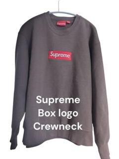 Supreme 22FW Box logo Crewneck ブラウン 木村拓哉