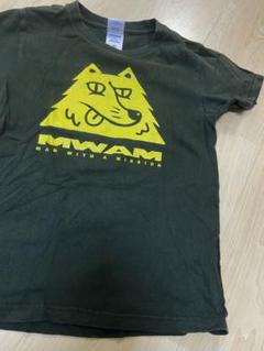 大人気完売品MANWITHAMISSIONマンウィズ山舌Tシャツ140㎝カーキー
