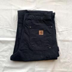 carhartt ダブルニーダックパンツ　ブラックパンツ 新品USCarhartt Washed ダブルニー ダックパンツ ブラックW33