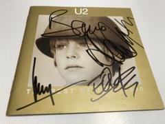レア　u2 直筆サインCD BEST bono edge Larry adam