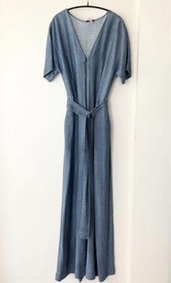 デンハム 美品 DENHAM BEND JUMPSUIT サロペット M ブルー 2025年最新】デンハム サロペット・オーバーオール