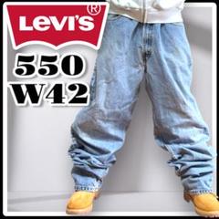Levi’s 550 Y2K　バギーデニム　オーバー　ブルー　ビッグ　W42